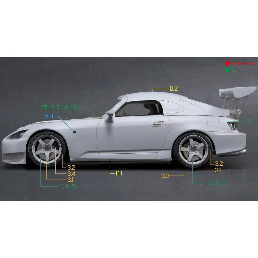 ZoomOn Z121 1/24 ホンダ S2000 スプーン(タミヤ用) : ホビーショップ