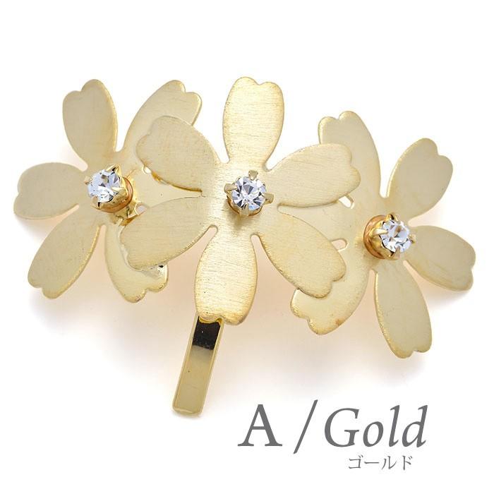 パリスキッズ ポニーフック 花 お花 フラワー メタル シンプル