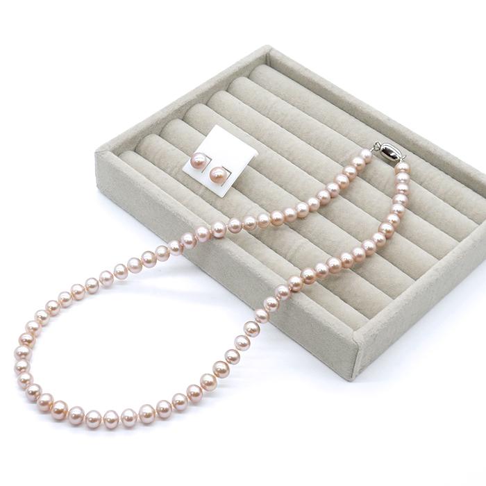 淡水パール 高品質 47cm ネックレス 真珠 フォーマル シルバー