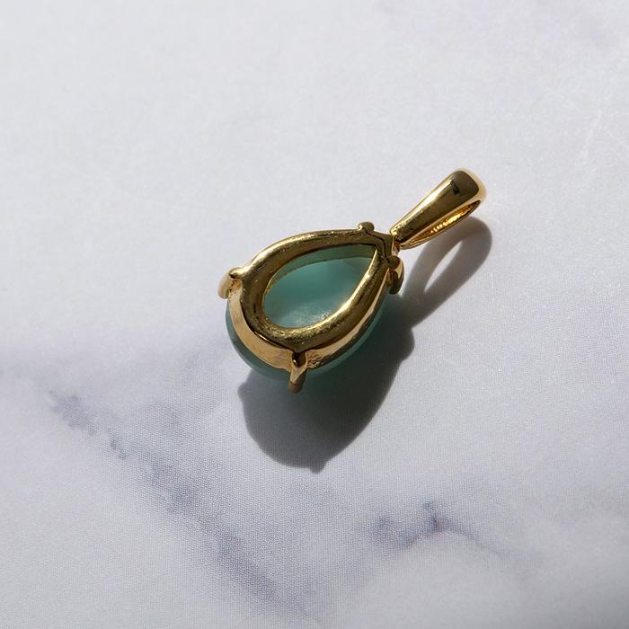 ラリマー ペンダントトップ ステンレス SUS304 金属アレルギー対応