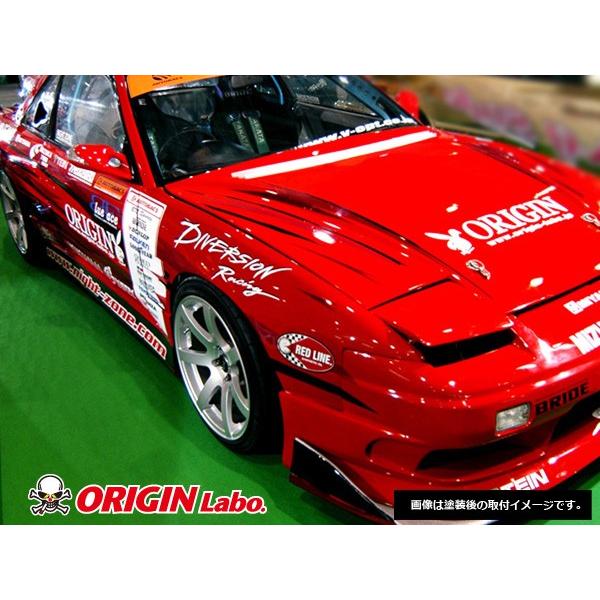 180SX ツインダクト +20mm フロントフェンダー 左右セット ORIGIN Labo