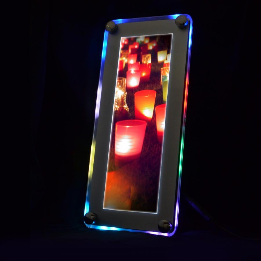 ポスターフレーム LED パネル デジタルRGB A4 ハーフ 店舗ディスプレイ