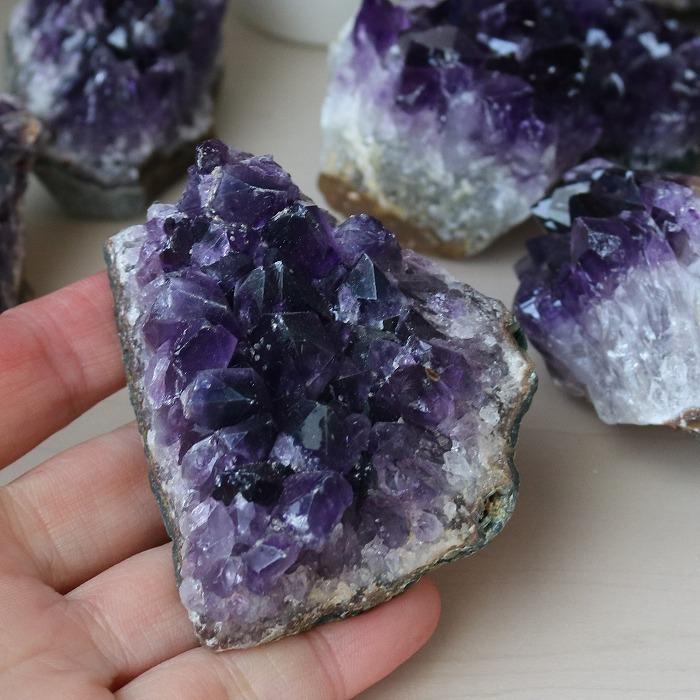アメジスト クラスター S 約50g〜約70g 原石 水晶 紫水晶 天然石