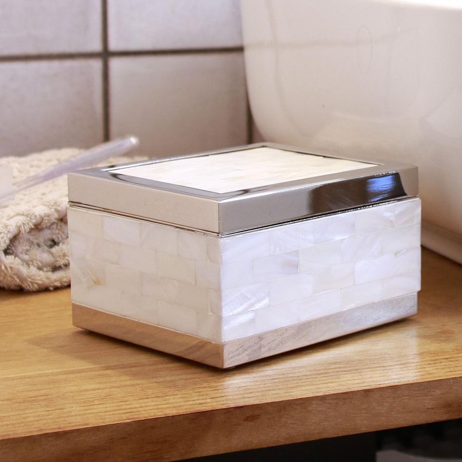 マルチボックスS 小物入れ インテリア おしゃれ 白 貝 シェル 収納 蓋