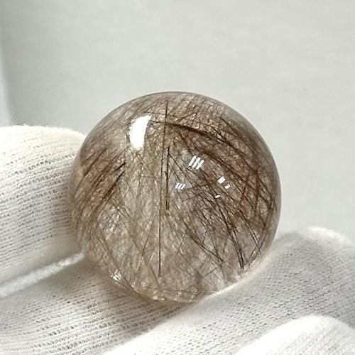 ルチルクォーツ 丸玉 スフィア 約30ミリ 針水晶 ルチル 水晶 天然石