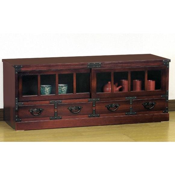 テレビ台100cm 43インチ対応 完成品 民芸調 和風 古民家 テレビボード