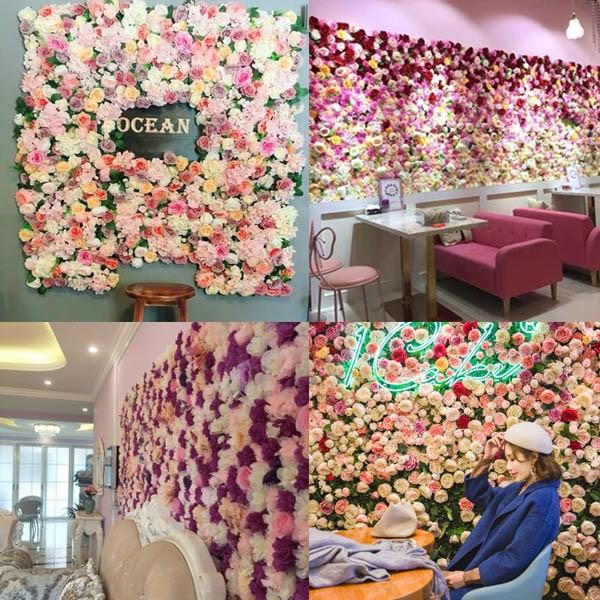 フラワーウォール 花壁 フラワーパネル 空間演出 ウェディング