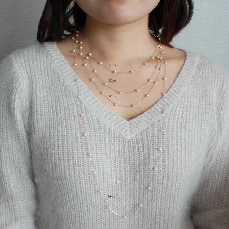 ベビーパール 真珠 ネックレス あこや真珠 パール K18 / PT850