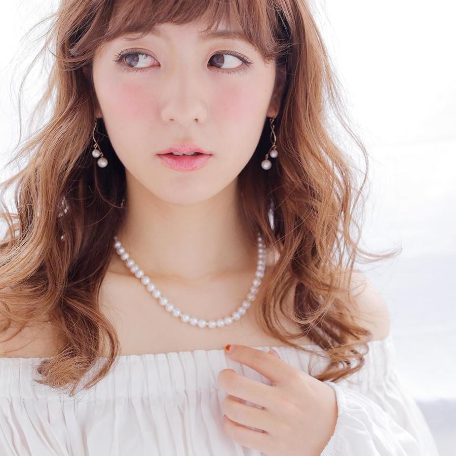 パール ネックレス 高級 淡水真珠 シンプル セミフォーマル 6.5-7.0mm