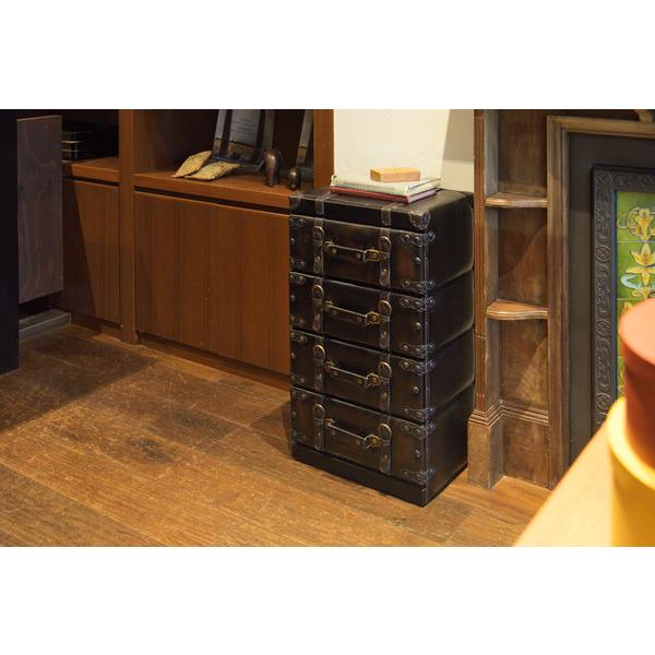 東谷 チェスト4D IW-874 4段 4ドロワー タンス 洋箪笥 旅行鞄 スーツ