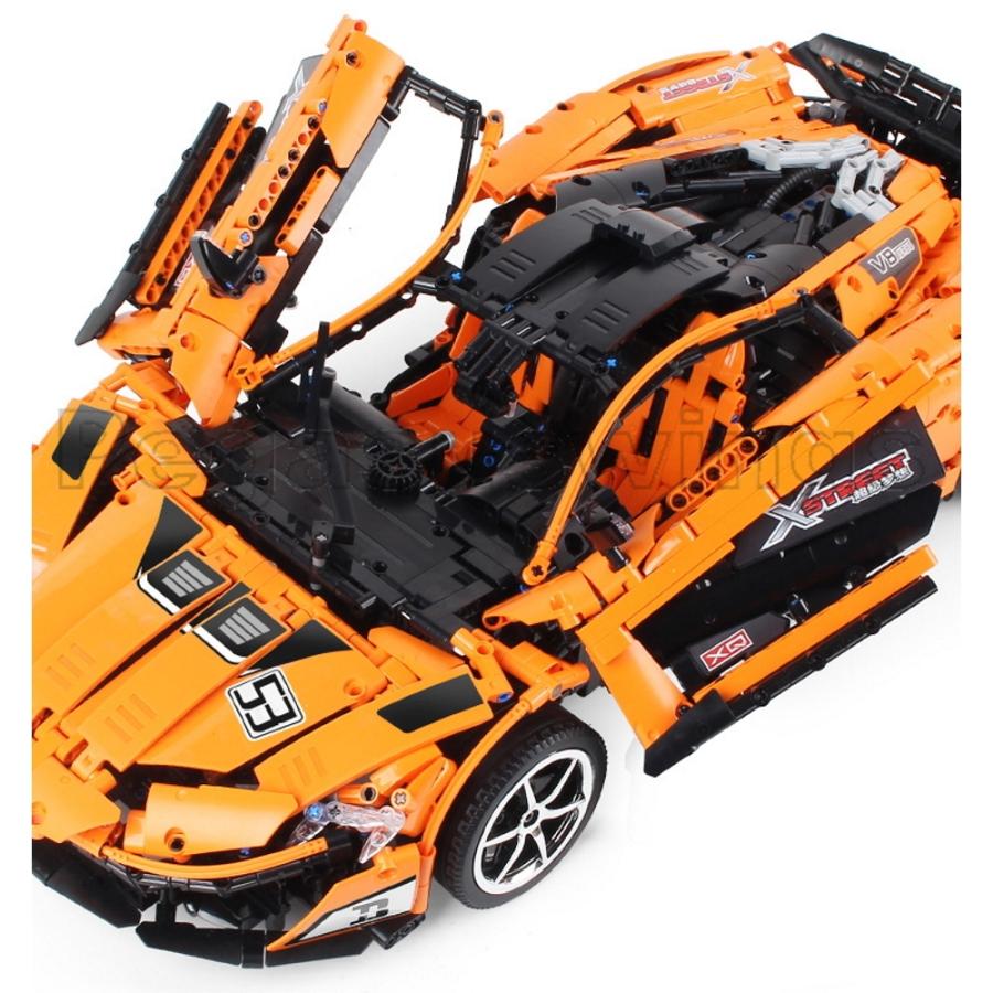 国内発送 レゴ互換 ブロック テクニック マクラーレン オレンジ Xinyu