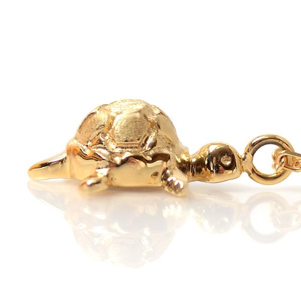 ネックレス 亀 18金 ゴールド 18k カメ ペンダント k18 かめ 長寿 御