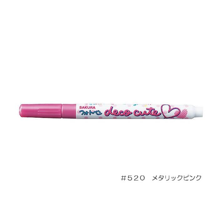 デコキュート フォトペン 【メタリックピンク】 水性マーカー ZHK-S