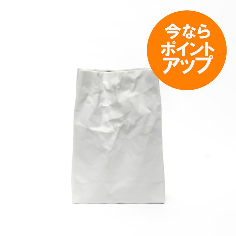 ニュークリンクルスーパーバッグ/ホワイト/LL/19.5cm/小松誠/花器