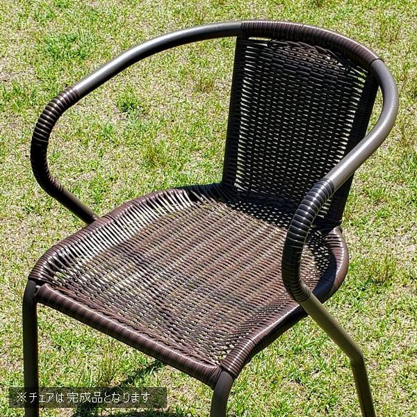 ガーデンチェア 2脚セット 屋外用 ガーデンファニチャー スチール イス