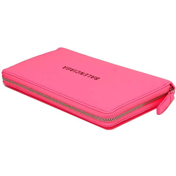 BALENCIAGA（バレンシアガ） 長財布 ラウンドファスナー ピンク 入園