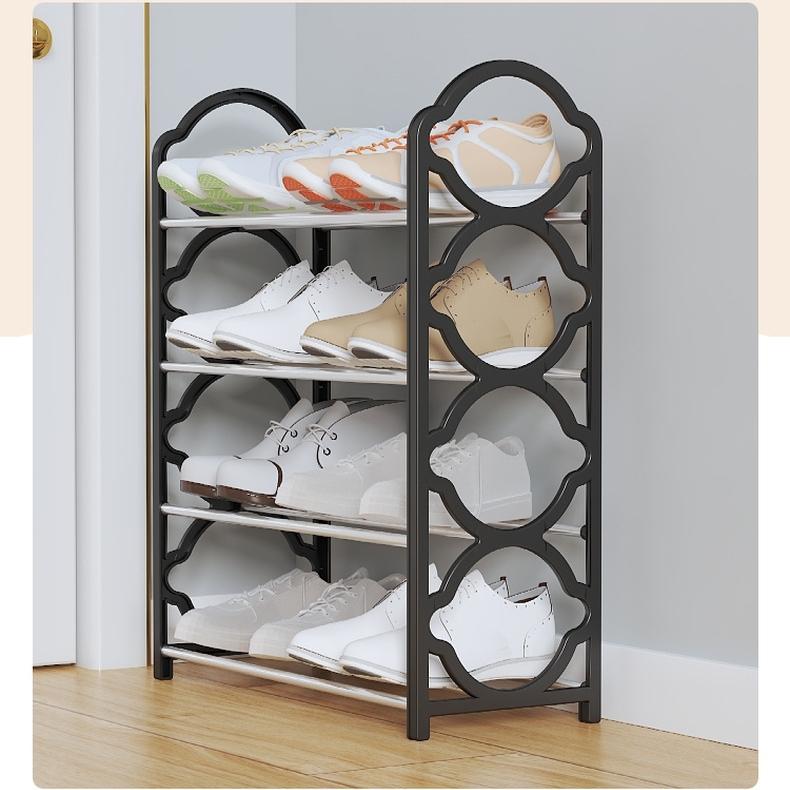 plusnao（プラスナオ） シューズラック 4段 靴棚 下駄箱 玄関収納