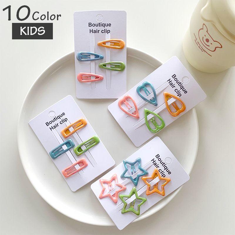 plusnao（プラスナオ） パッチン留め 4個セット ヘアピン ヘアクリップ