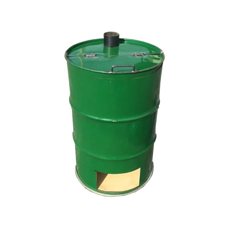 塗装無 緑 ドラム缶焼却炉 煙突付 200L ドラム缶 焼却炉 家庭用 ミY 代