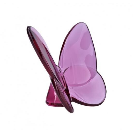 バカラ（Baccarat） 『チョウ 蝶 ラッキー バタフライ ピオニー ピンク