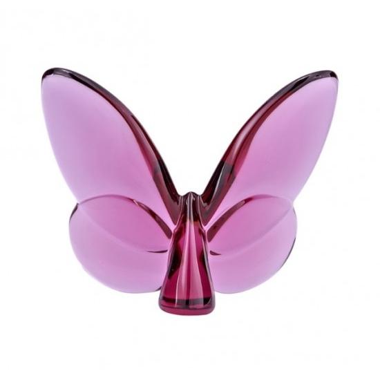 バカラ（Baccarat） 『チョウ 蝶 ラッキー バタフライ ピオニー ピンク