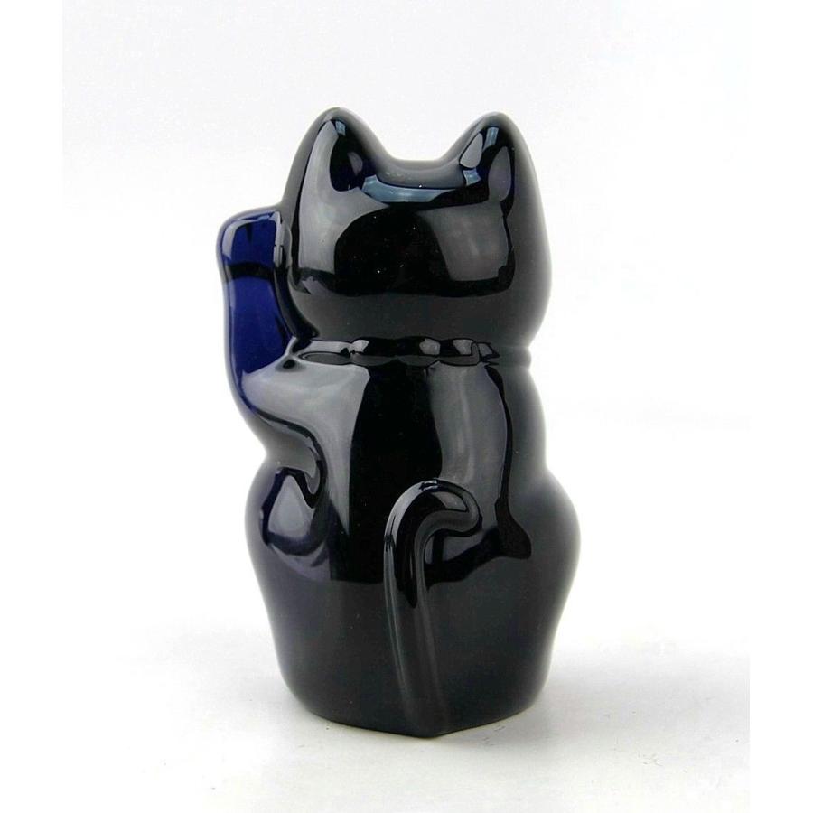 バカラ（Baccarat） 招き猫 ミッドナイクリスタル フィギュリン