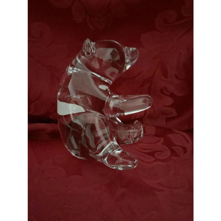 バカラ（Baccarat） 置物 ベア 熊 クリスタル フィギュリン