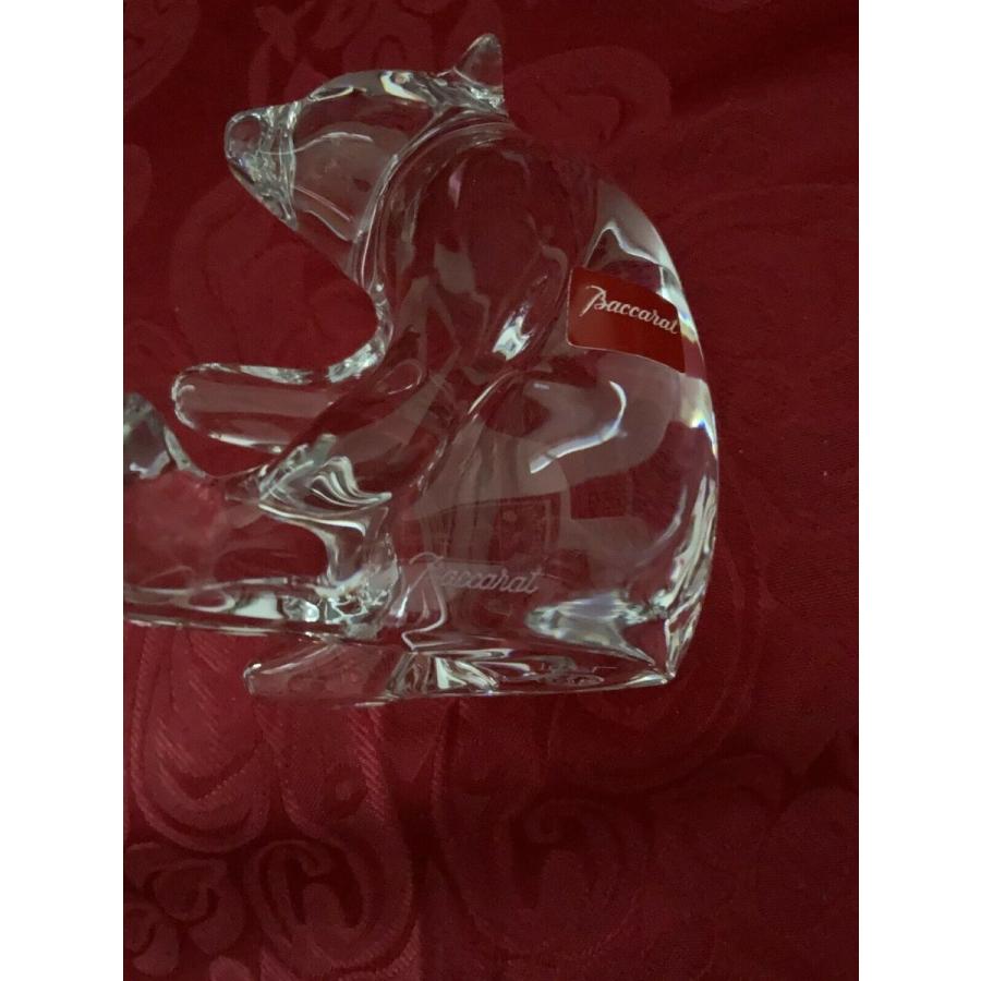 バカラ（Baccarat） 置物 ベア 熊 クリスタル フィギュリン