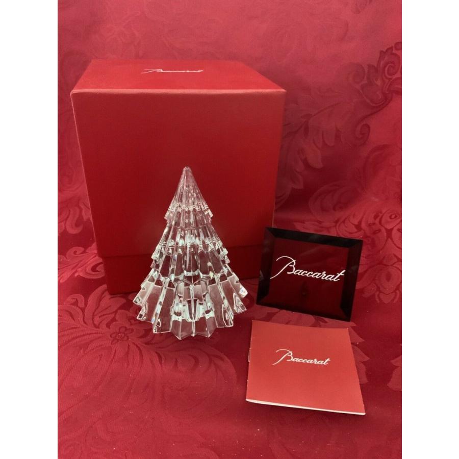 バカラ（Baccarat） 置物 クリスマスツリー ファイアー クリスタル