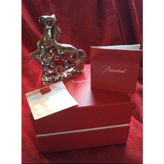 バカラ（Baccarat） 『馬 ホース 干支 シルバークリスタル フィギュ