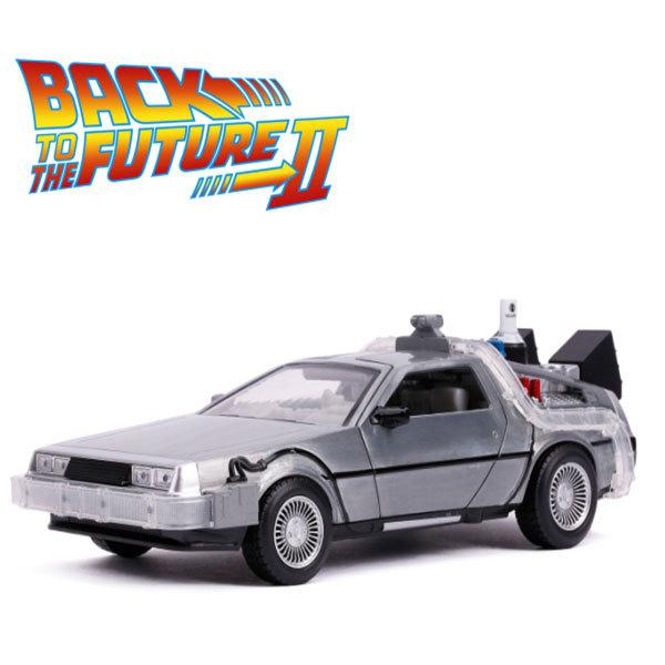 バックトゥザフューチャー ミニカー デロリアン タイムマシン 1:24