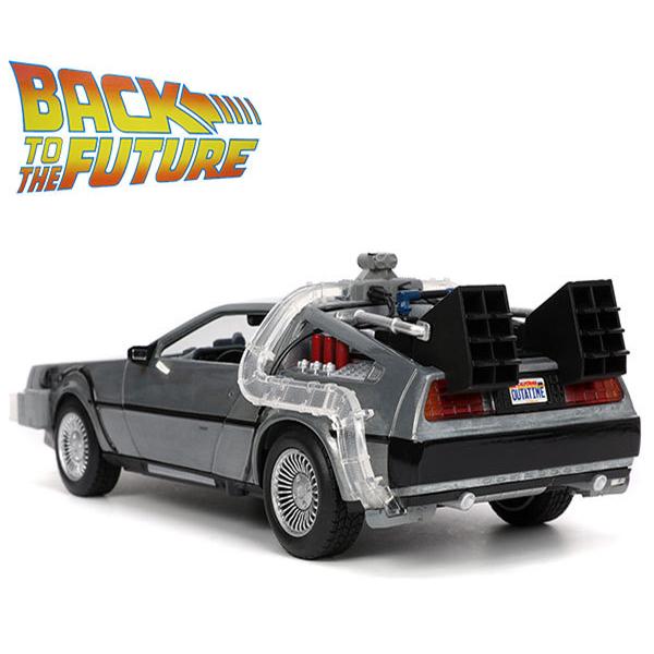 バックトゥザフューチャー ミニカー デロリアン タイムマシン 1:24
