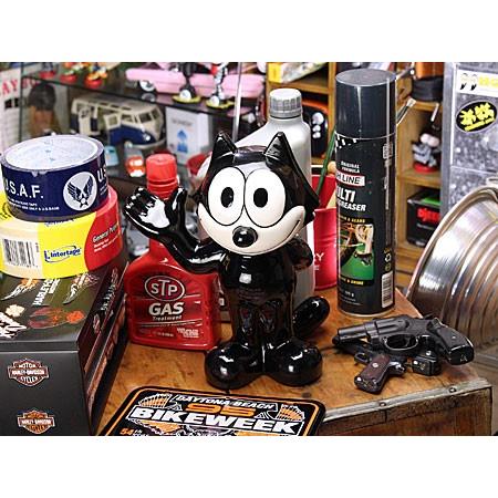 フィリックス・ザ・キャット（FELIX THE CAT） フィギュア 貯金箱 陶器