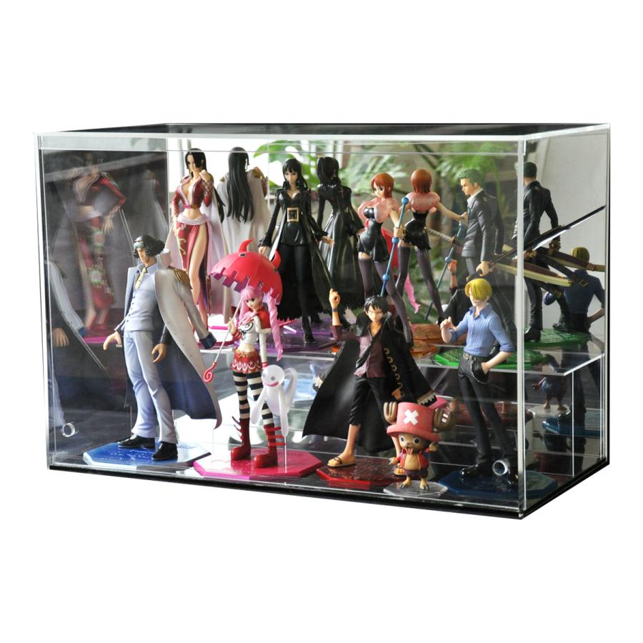 ひな壇1段付 クリア 幅60cm 】♪開閉に場所を取らず重ねられる