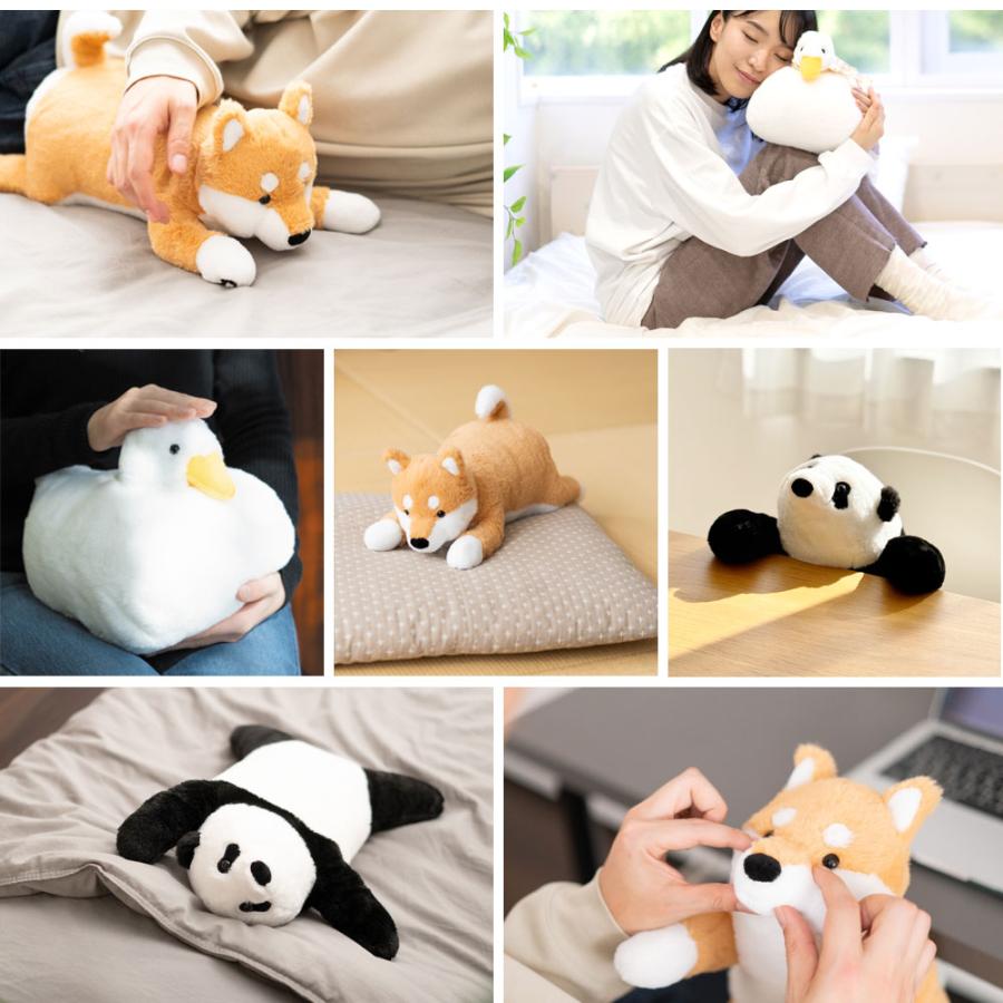 癒し ぬいぐるみ パンダ 柴犬 アヒル omonui おもぬい 犬 あひる