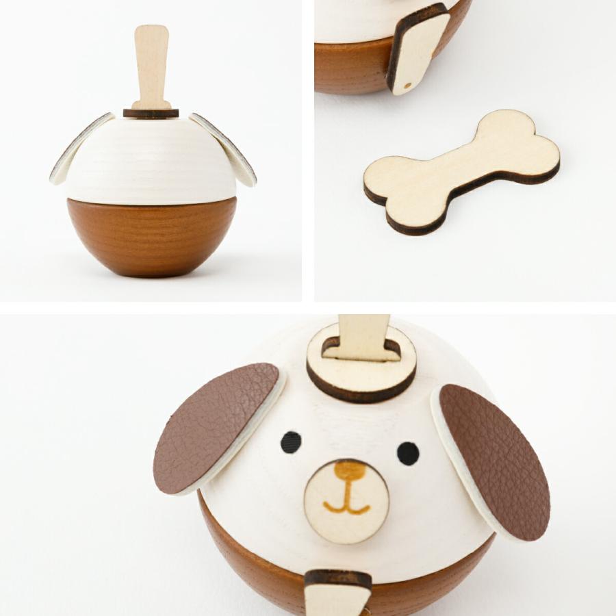 ペット用 雛人形 木製 犬 ワンちゃん ひなまる 骨プレート付 名入れ可