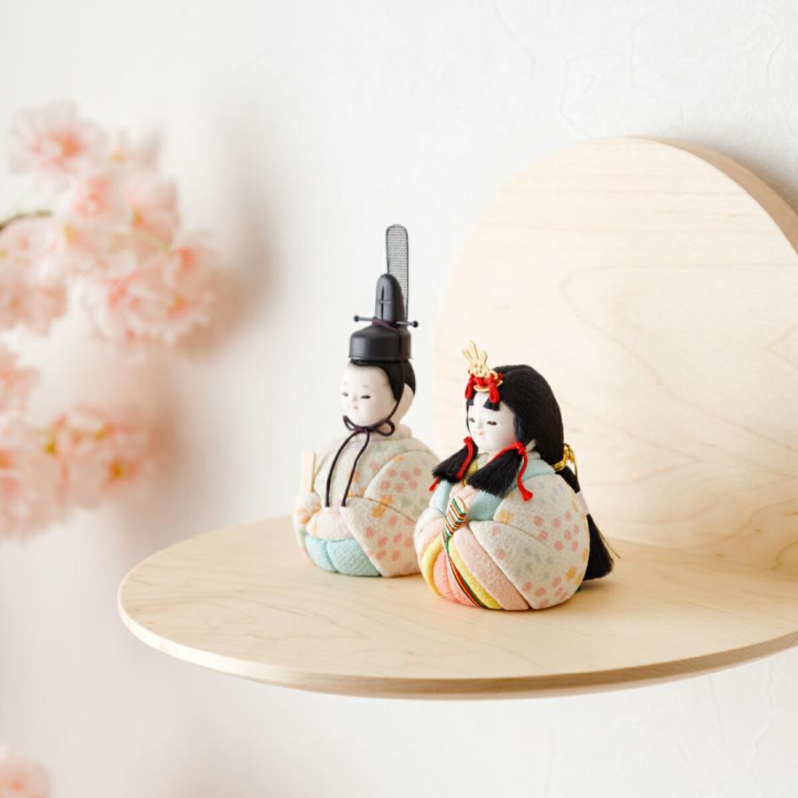 ぷりふあ 雛人形 壁飾り 壁掛け コンパクト おしゃれ かわいい