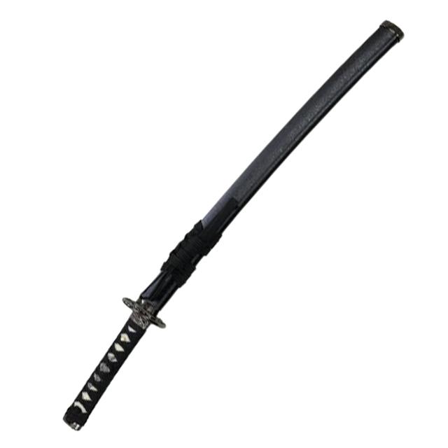 日本製模造刀 「黒石目 小刀」 (模擬刀 美術刀 全長70cm コスプレ用刀