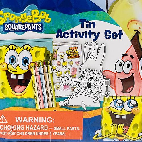 スポンジボブ 缶入り アクティビティーセット 16144 ボブ グッズ 文具