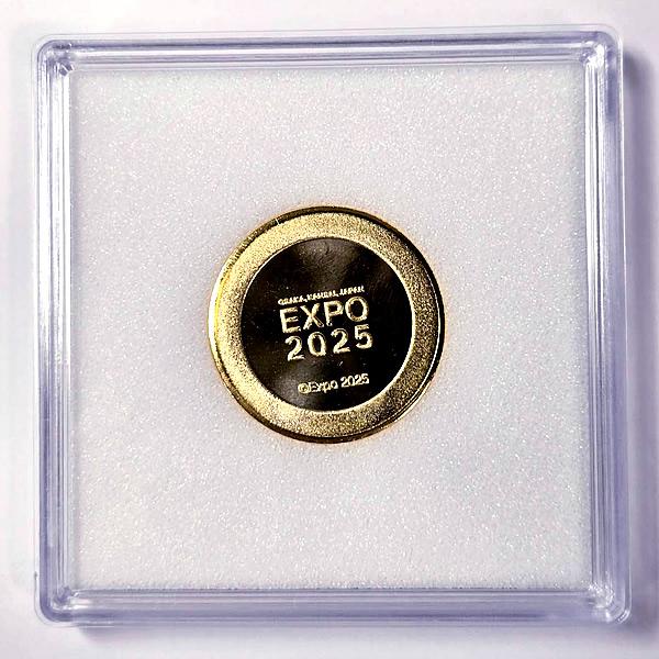 EXPO2025 ミャクミャク 記念メダル レリーフ 1点 ケース付き 赤 [来場