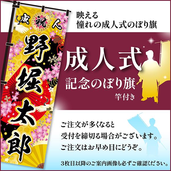 今日はポイント10倍 卒業 入学 等に変更可能 成人式 のぼり旗 黒帯 黒