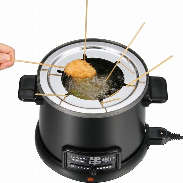 串揚げ フライヤー 天ぷら ほんわかふぇ 電気卓上串揚げ鍋（HR-8952