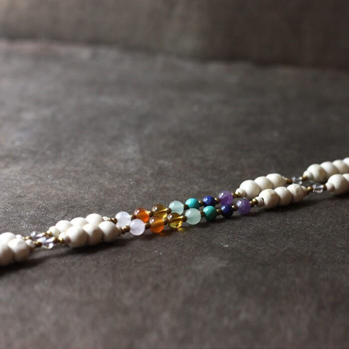 VANI マーラー トゥルシー chakra 数珠 ヨガ ネックレス レディース