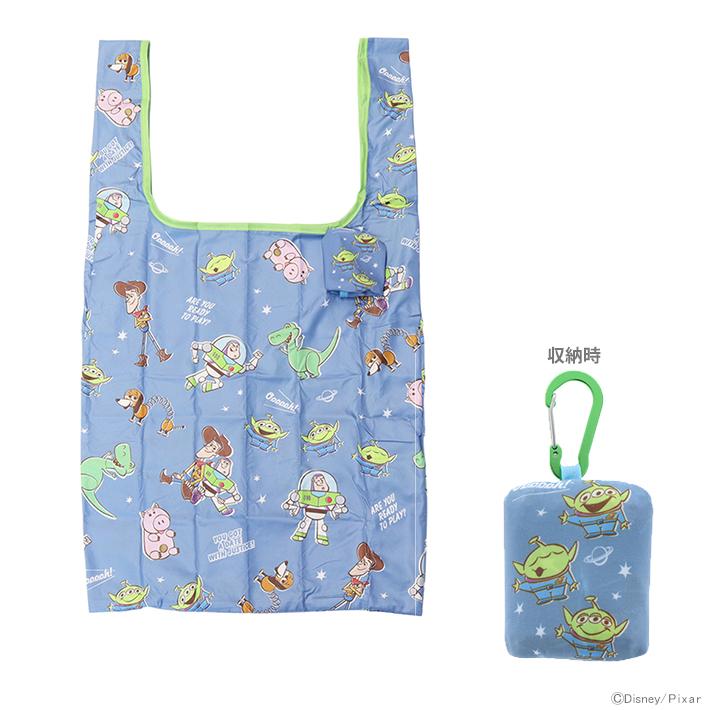 サンスター文具 ディズニー カラビナ付エコバッグ トイ・ストーリー柄