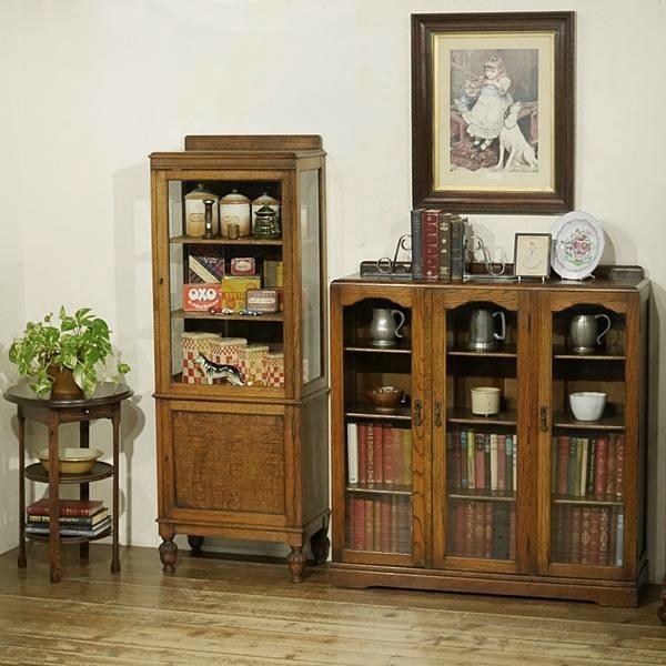 英国イギリスアンティーク家具 ブックケース 書棚本棚 ブックシェルフ