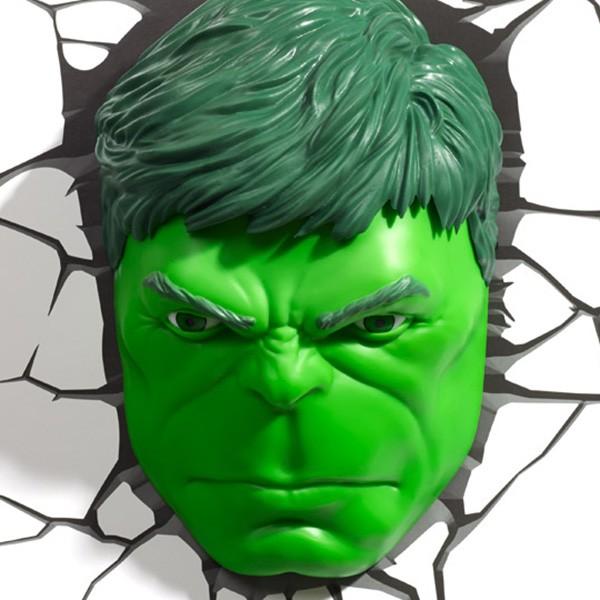 マーベル ハルク/ヘッド 3Dデコライト 壁ライト : クアトロライン
