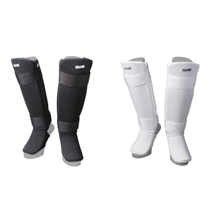 空手 足 サポーター 防具 イサミ イージーレガース L-289 カラー：黒
