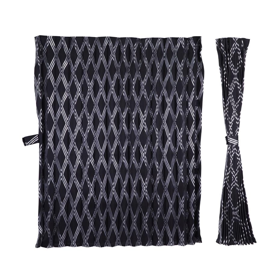 トラック 雅 仮眠カーテン 歌舞伎(かぶき) 2枚組 プリーツ仕様