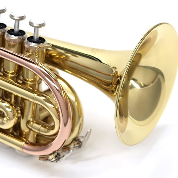 Jマイケル TR-350PL ポケットトランペット 専用セミハードケース付 J