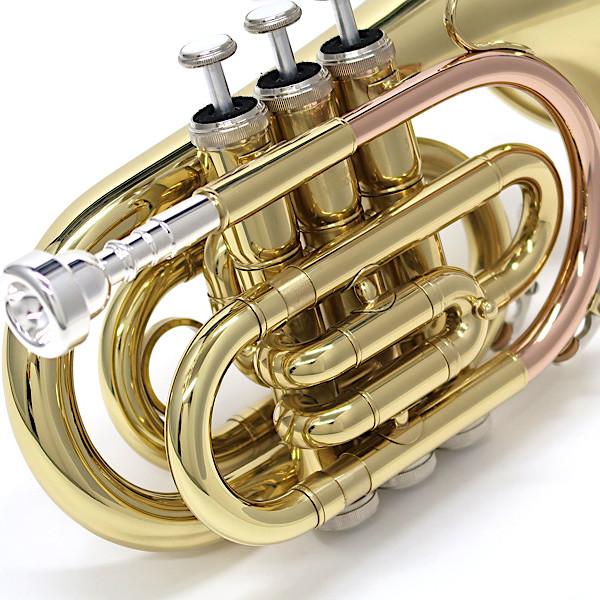 Jマイケル TR-350PL ポケットトランペット 専用セミハードケース付 J